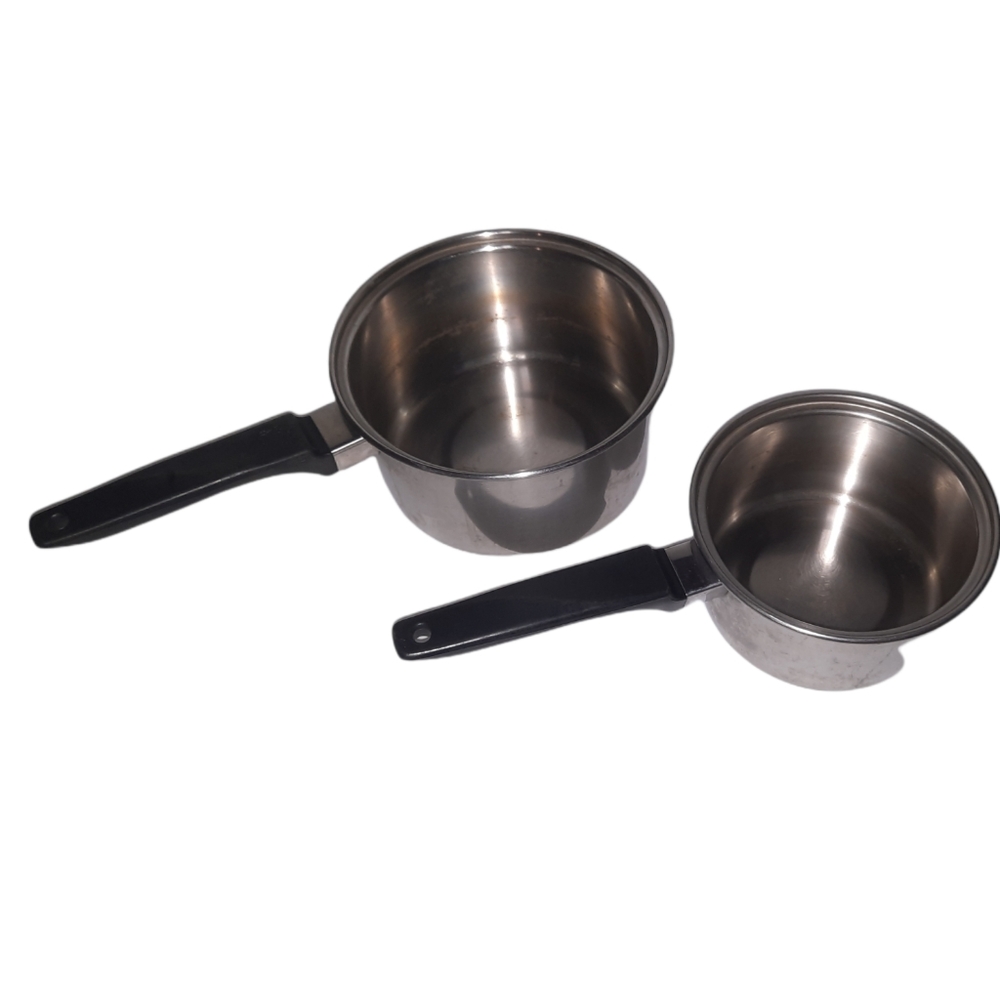 Flint Saucepan Lot 1qt 2qt Pots Cookware Radiant vintage cottagecore gra…